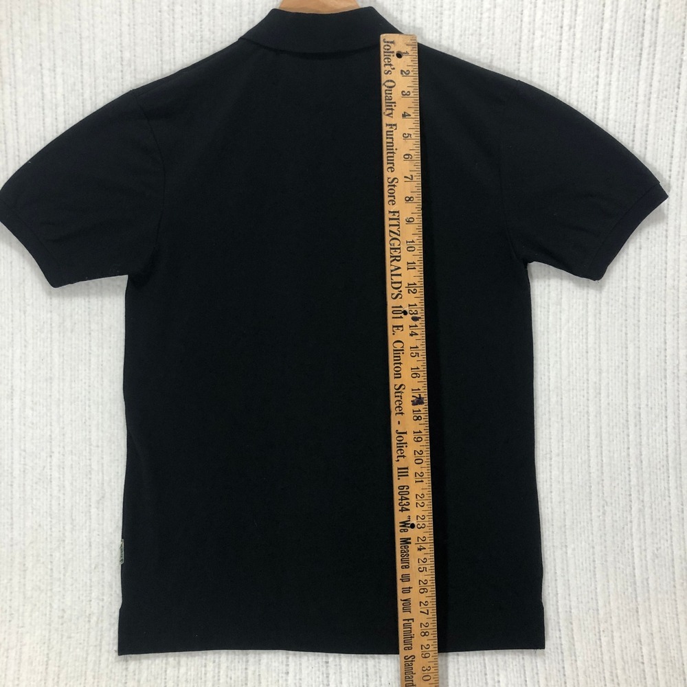 Lacoste Men Black Polo Shirt Short Sleeve Cotton Pique Crocodile Logo Size L 5 - Picture 8 of 9